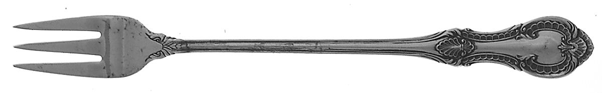 Lambeth Manor (Sterling, 1952, No Monograms) Cocktail/Seafood Fork by International Silver-1