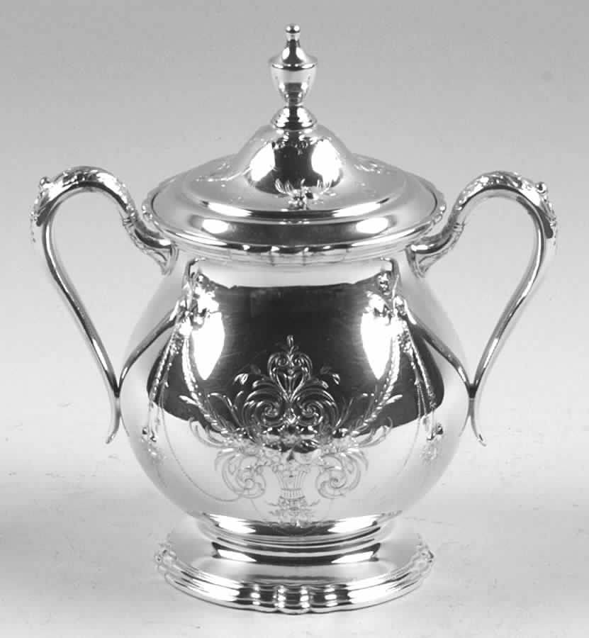 Lady Mary (Silverplate, Hollowware) Sugar Bowl & Lid by International Silver-1