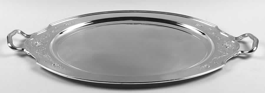 Lady Mary (Silverplate, Hollowware) Large Silverplate Waiter Tray by International Silver-1