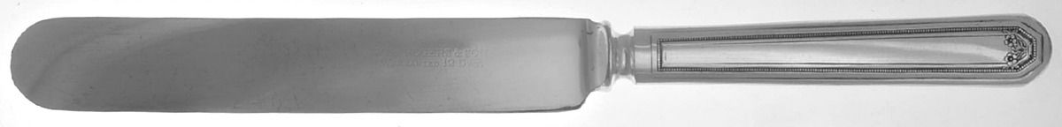 Lancaster (Silverplate, 1939) Blunt Solid Knife by International Silver-1