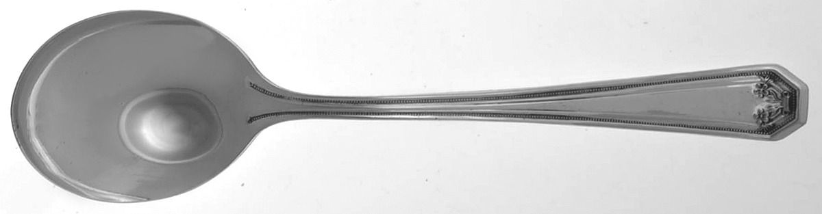 Lancaster (Silverplate, 1939) Round Bowl Soup Spoon (Gumbo) by International Silver-1