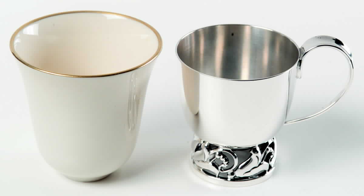 La Paglia Designed (Sterling, Hollowware) Demitasse Cup with Liner by International Silver-1