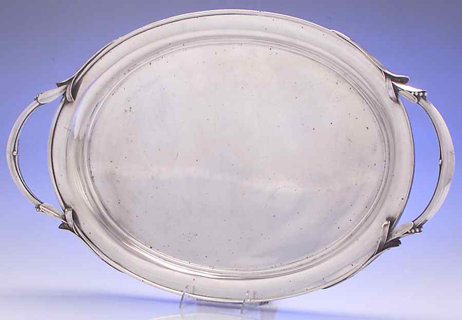La Paglia Designed (Sterling, Hollowware) Large Waiter Tray by International Silver-1