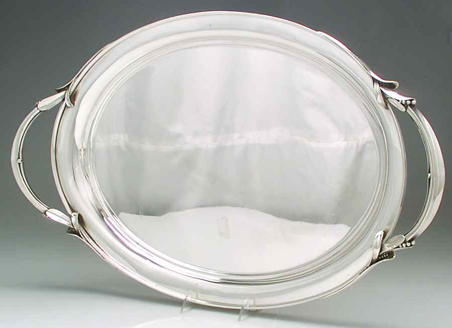 La Paglia Designed (Sterling, Hollowware) Large Waiter Tray by International Silver-1