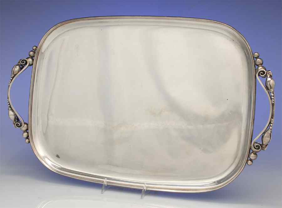 La Paglia Designed (Sterling, Hollowware) 20" Waiter Tray by International Silver-1