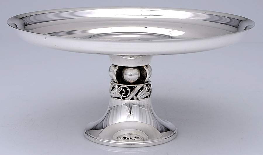 La Paglia Designed (Sterling, Hollowware) Round Compote (Height X Width) by International Silver-1