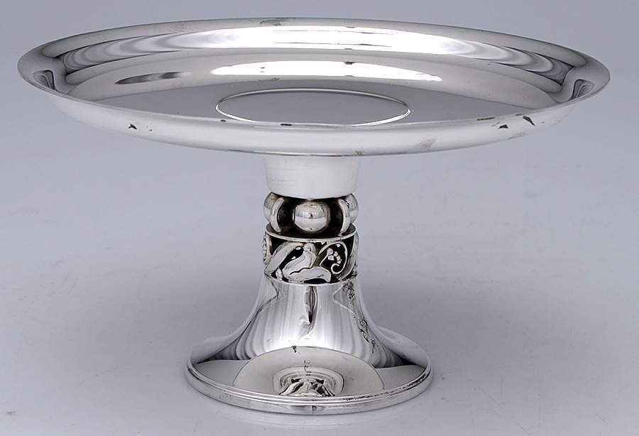 La Paglia Designed (Sterling, Hollowware) Round Compote (Height X Width) by International Silver-1
