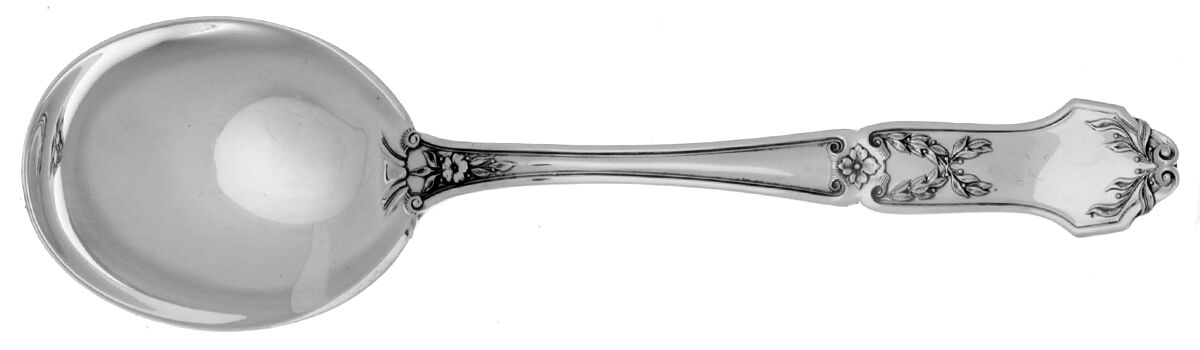 La Rochelle (Sterling, 1909) Round Bowl Soup Spoon (Gumbo) by International Silver-1