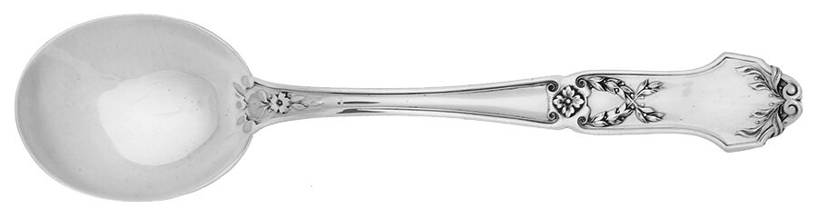 La Rochelle (Sterling, 1909) Round Bowl Soup Spoon (Cream Soup) HC by International Silver-1