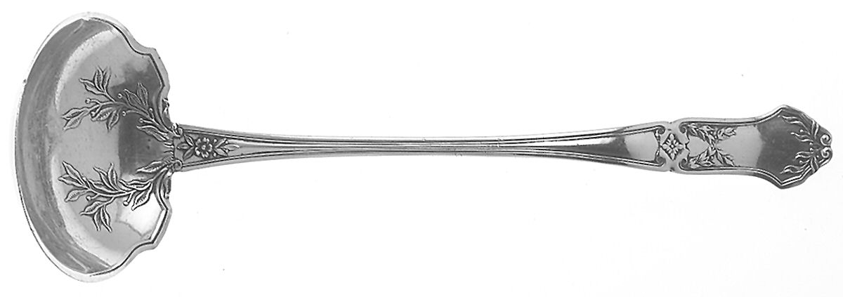 La Rochelle (Sterling, 1909) Solid Piece Cream Ladle by International Silver-1