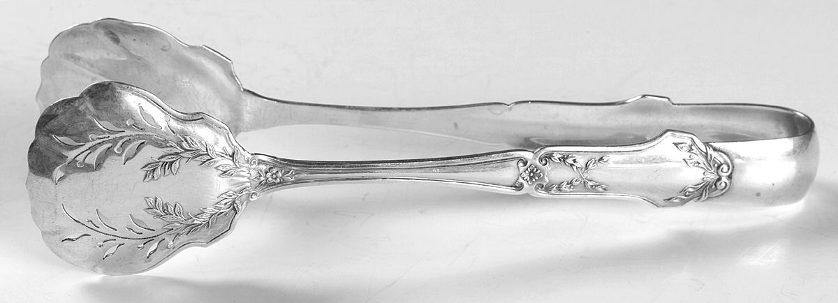La Rochelle (Sterling, 1909) Large Solid Sandwich Tongs by International Silver-1