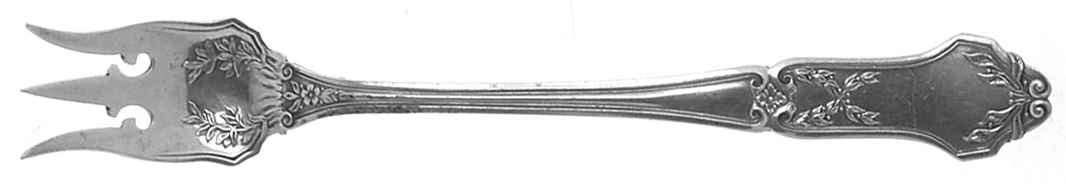 La Rochelle (Sterling, 1909) Short Handle Pickle/Olive Fork by International Silver-1