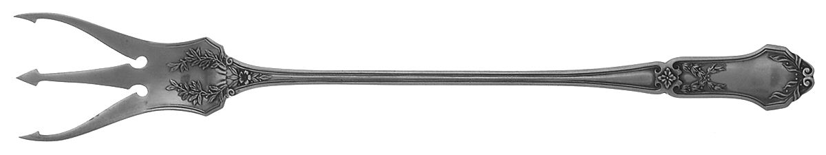 La Rochelle (Sterling, 1909) Large Lettuce Serving Fork by International Silver-1