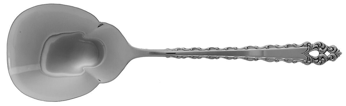 Lastrada (Sterling, 1972) Solid Smooth Casserole Spoon by International Silver-1