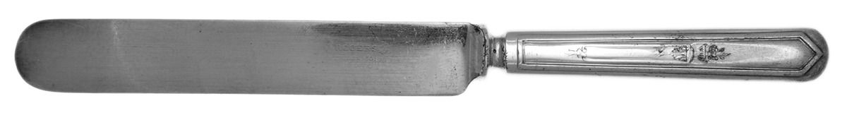La Touraine (Silverplate, 1920) Blunt Solid Knife by International Silver-1
