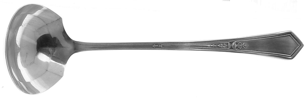 La Touraine (Silverplate, 1920) Solid Piece Cream Ladle by International Silver-1