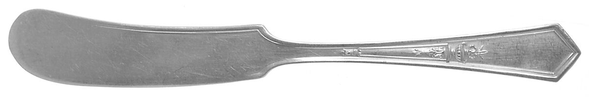 La Touraine (Silverplate, 1920) Flat Handle Butter Spreader by International Silver-1