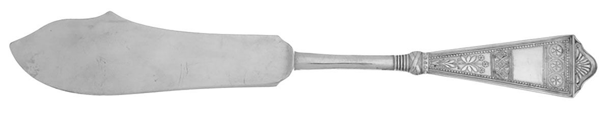 Laurel (Silverplate, 1878) Individual Solid Fish Knife by International Silver-1