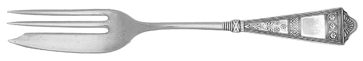 Laurel (Silverplate, 1878) Pastry Fork by International Silver-1