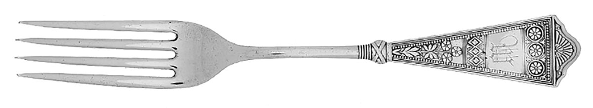 Laurel (Silverplate, 1878) Monogram Fork by International Silver-1