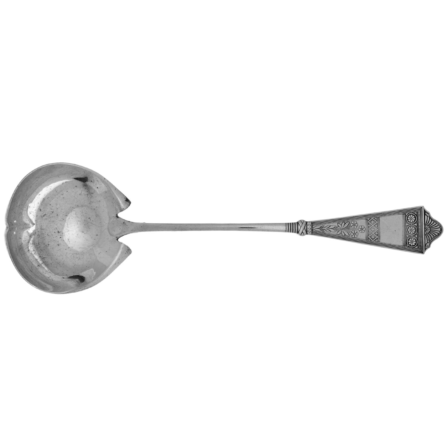 Laurel (Silverplate, 1878) Oyster Ladle Solid Piece by International Silver-1