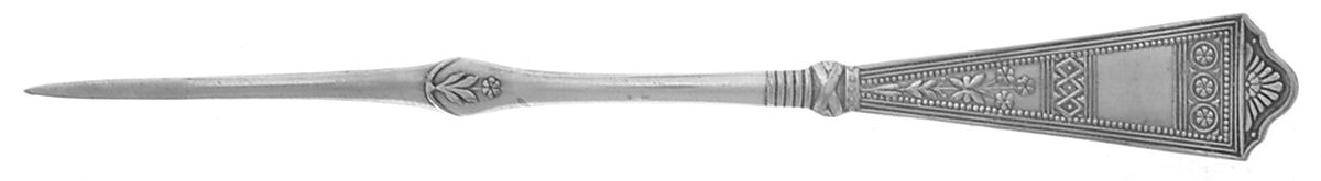 Laurel (Silverplate, 1878) Solid Nut Pick by International Silver-1