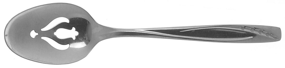 Lawncrest (Stainless) Pierced Tablespoon (Serving Spoon) by International Silver-1
