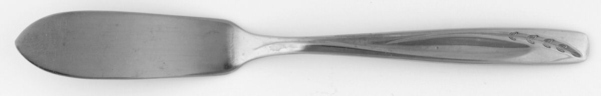 Lawncrest (Stainless) Flat Handle Master Butter Knife by International Silver-1