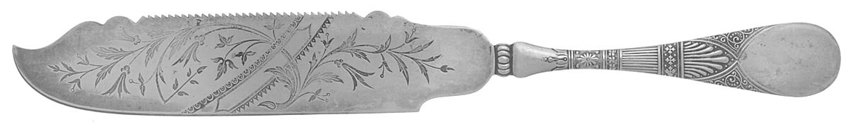 Leader (Silverplate, 1888) Cake Saw Solid Piece by International Silver-1
