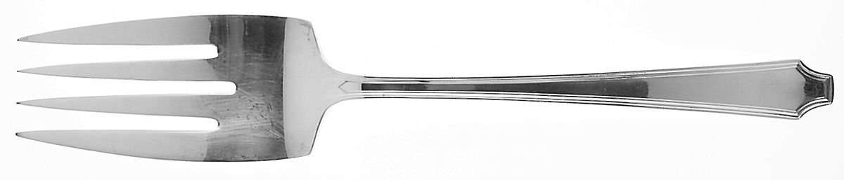 Legacy (Silverplate, 1928) Large Solid Cold Meat Serving Fork by International Silver-1