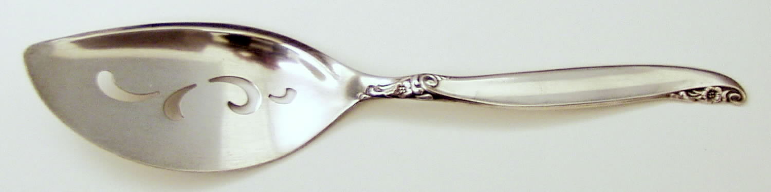 Leilani (Silverplate, 1961) Solid Pierced Pie Server by International Silver-1