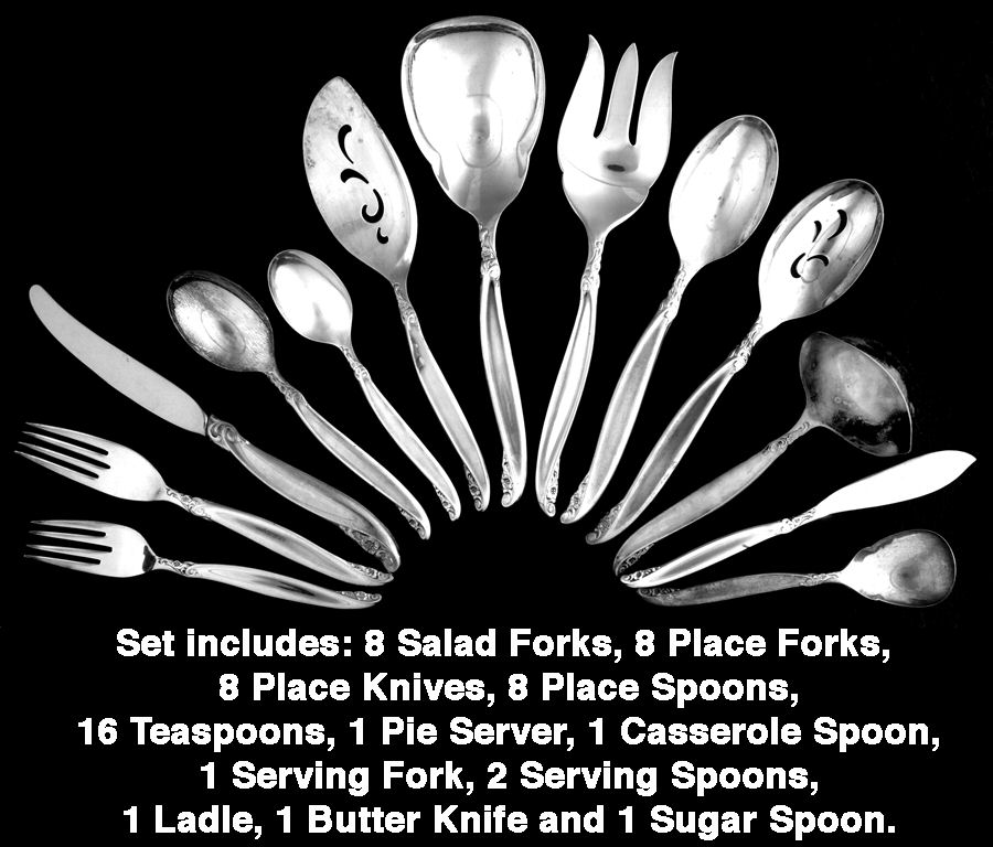 Leilani (Silverplate, 1961) 56 Piece Set by International Silver-1