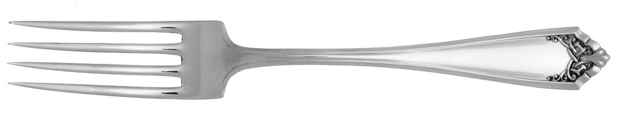 Leicester (Sterling, 1911, No Monograms) Fork by International Silver-1