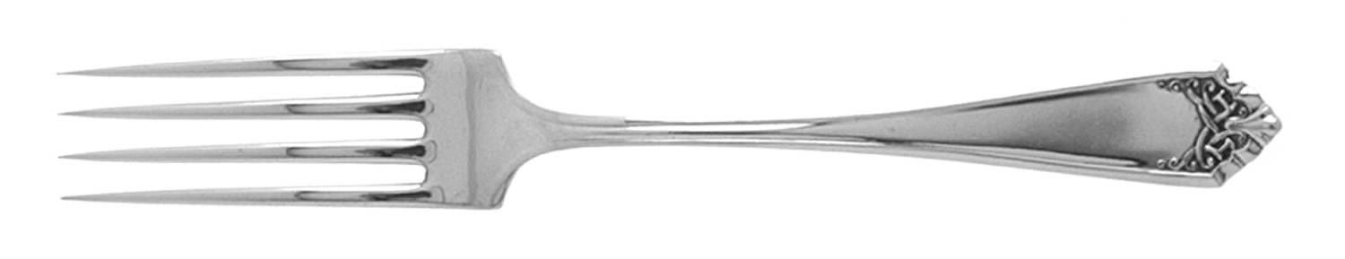 Leicester (Sterling, 1911, No Monograms) Fork by International Silver-1