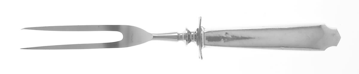Lenox (Sterling, 1929) Small Steak Carving Fork with Stainless Prongs by International Silver-1