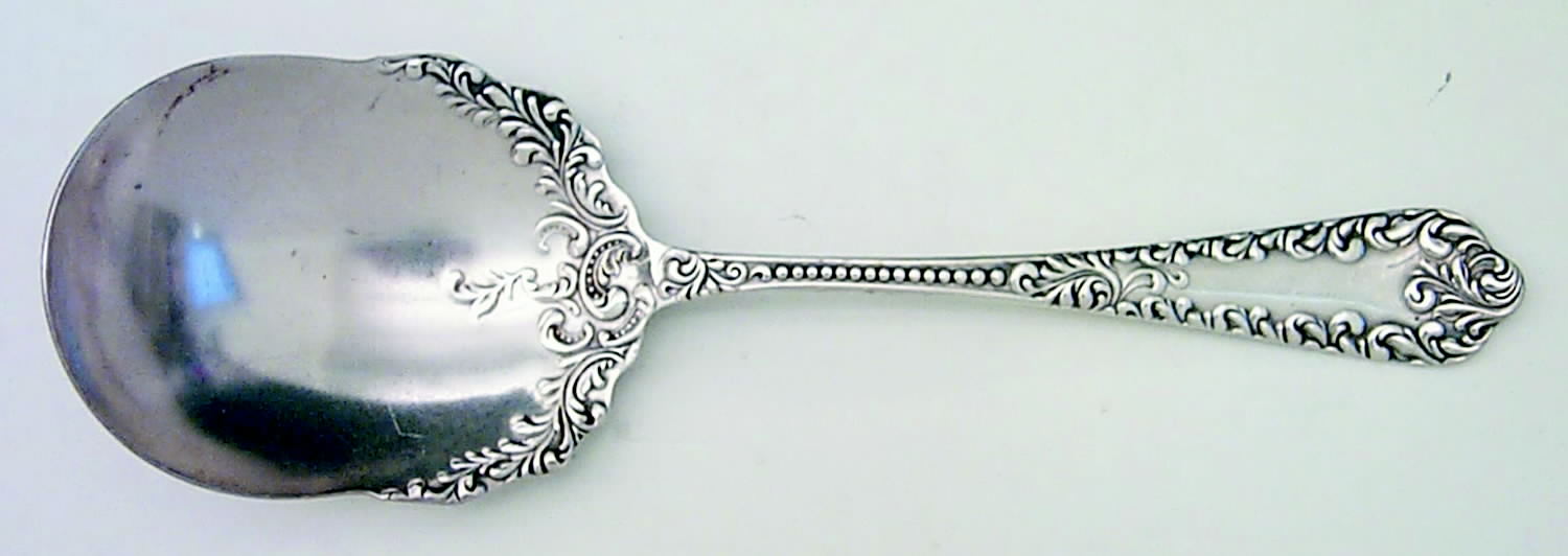 Liberty (Silverplate, 1895) Solid Smooth Casserole Spoon by International Silver-1