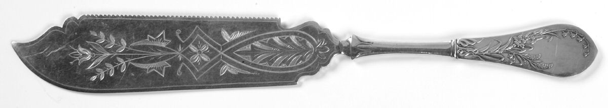 Lily (Silverplate, 1874) Cake Saw Solid Piece by International Silver-1