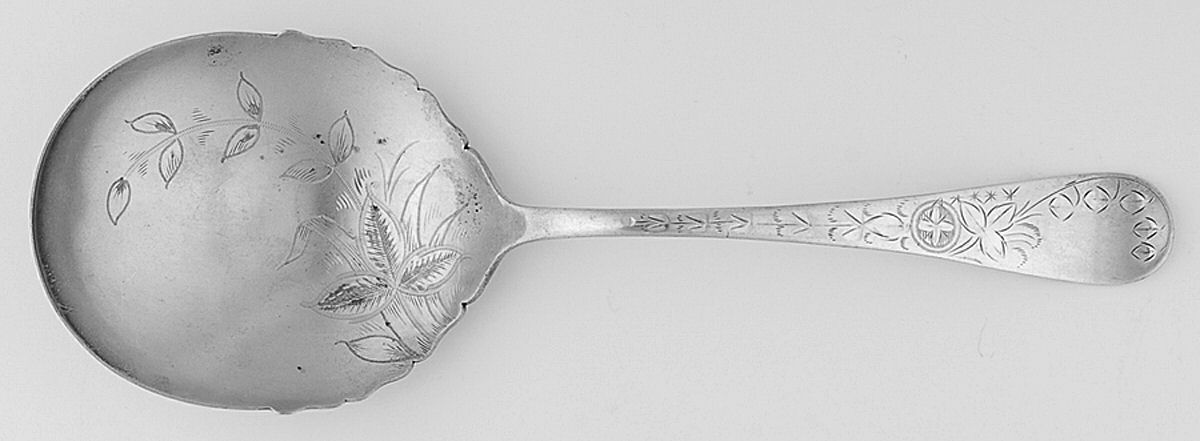 Lily (Silverplate, 1888) Solid Smooth Casserole Spoon by International Silver-1