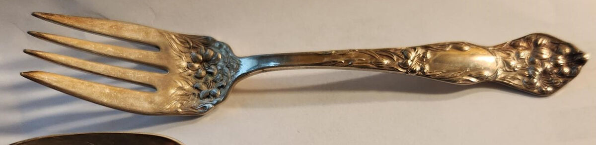 Lilyta (Silverplate, 1909, No Monograms) Individual Salad Fork by International Silver-1