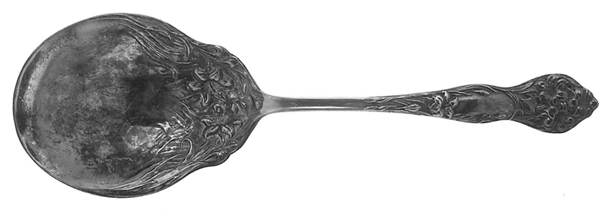 Lilyta (Silverplate, 1909, No Monograms) Solid Smooth Casserole Spoon by International Silver-1