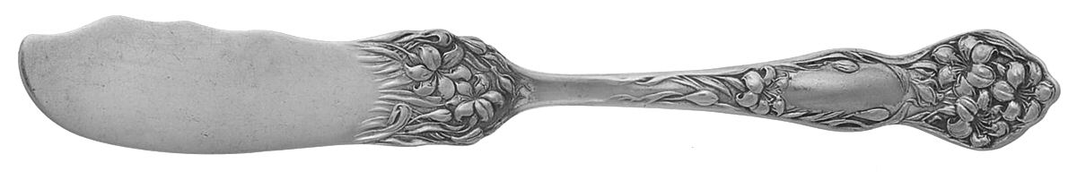 Lilyta (Silverplate, 1909, No Monograms) Flat Handle Master Butter Knife by International Silver-1
