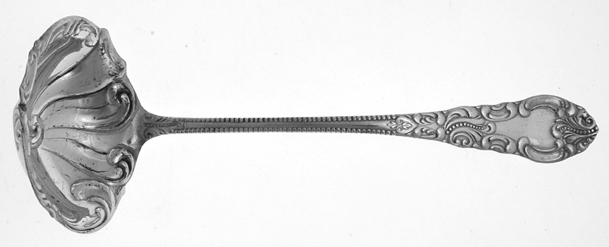 Lincoln (Silverplate, 1895) Solid Gravy Ladle by International Silver-1