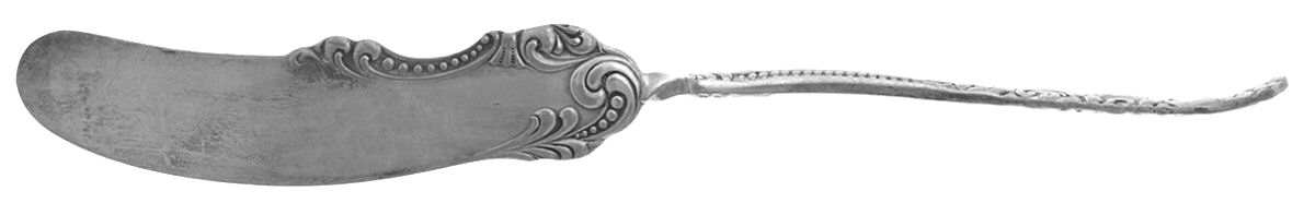 Lincoln (Silverplate, 1895) Flat Twisted Handle Master Butter Knife by International Silver-1