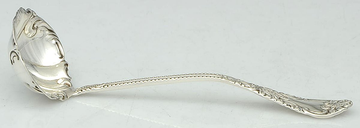 Lincoln (Silverplate, 1895) Solid Piece Cream Ladle by International Silver-1