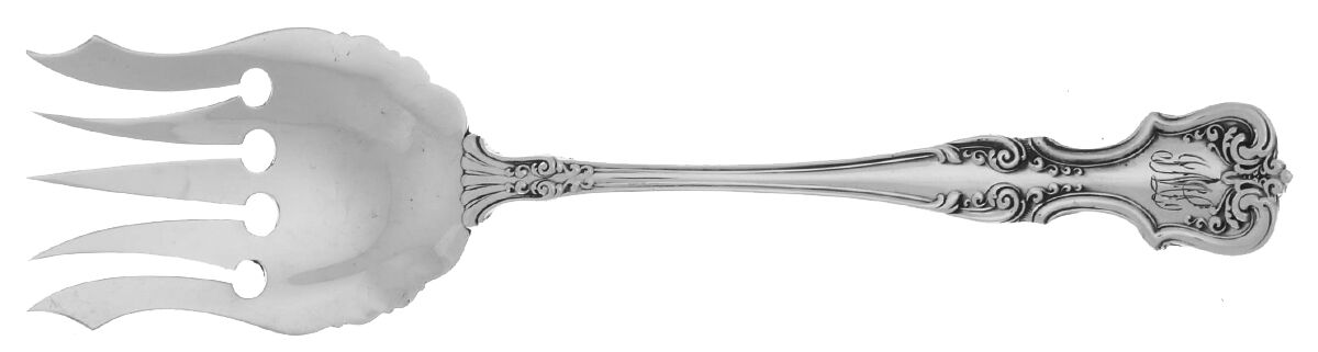 Litchfield (Sterling, 1898) Large Solid Tined Sardine Serving Fork by International Silver-1