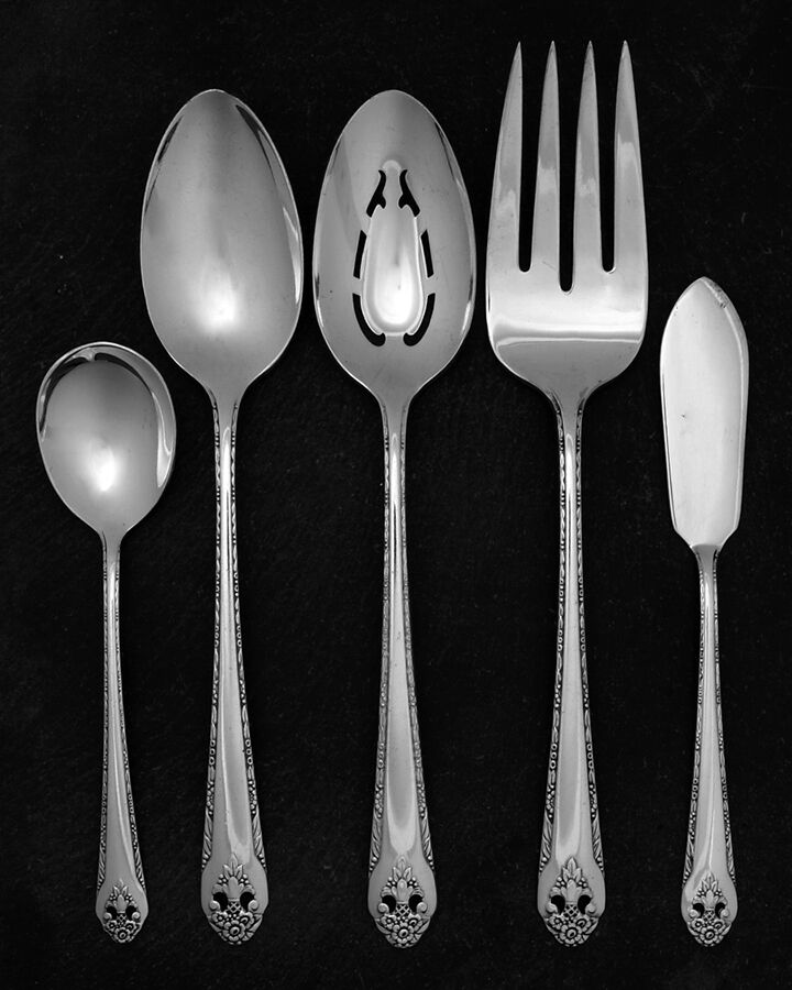 Lovely Lady (Silverplate, No Monos) 5 Piece Hostess Set by International Silver-1