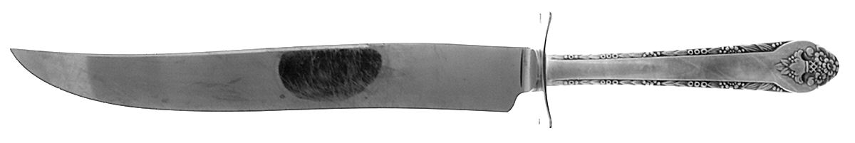 Lovely Lady (Silverplate, No Monos) Large Stainless Blade Roast Carving Knife by International Silver-1
