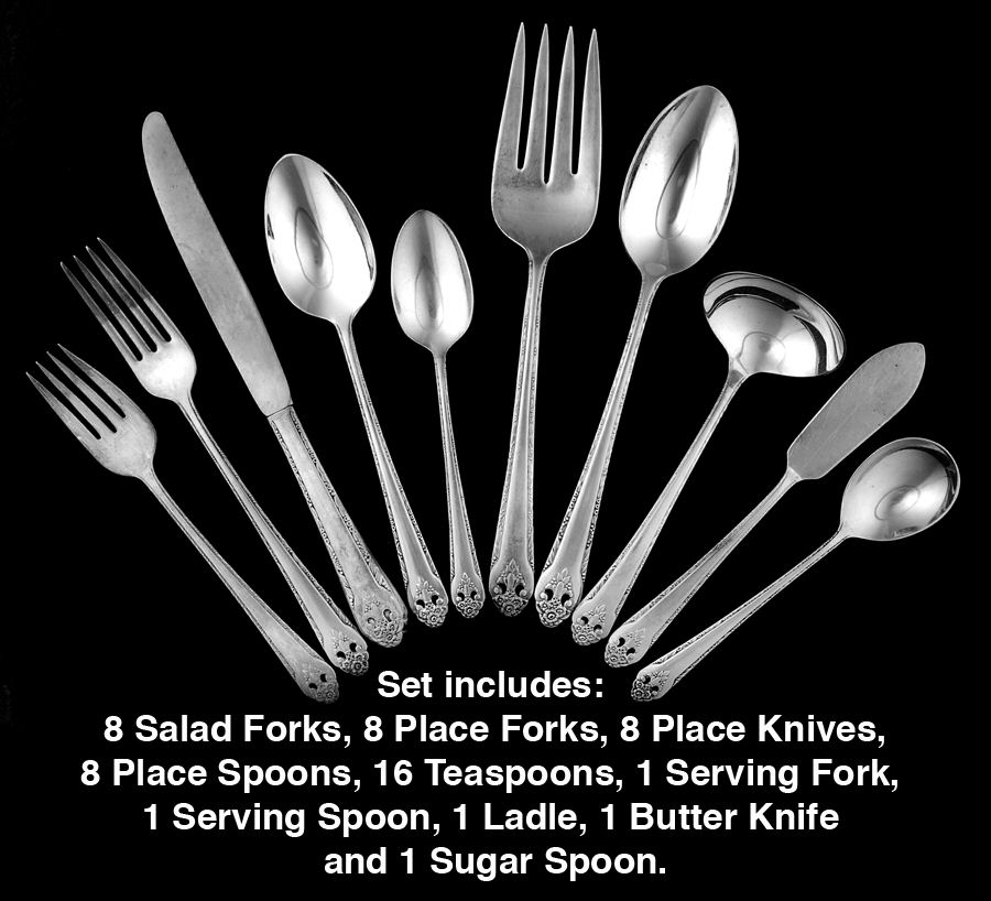 Lovely Lady (Silverplate, No Monos) 53 Piece Set by International Silver-1