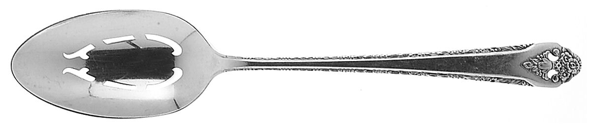 Lovely Lady (Silverplate, No Monos) Pierced Tablespoon (Serving Spoon) by International Silver-1