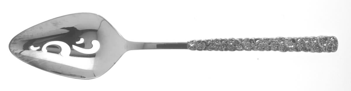 Love-Precious Flower (Silverplate, 1970) Pierced Tablespoon (Serving Spoon) by International Silver-1